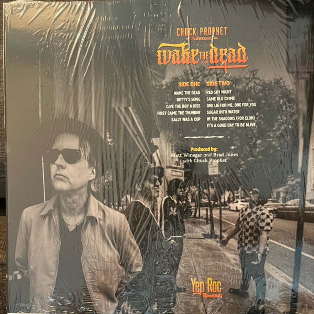 Back Cover: Chuck Prophet – Wake The Dead (Colored, Org LP Vinyl) Vinyl LP | Relix