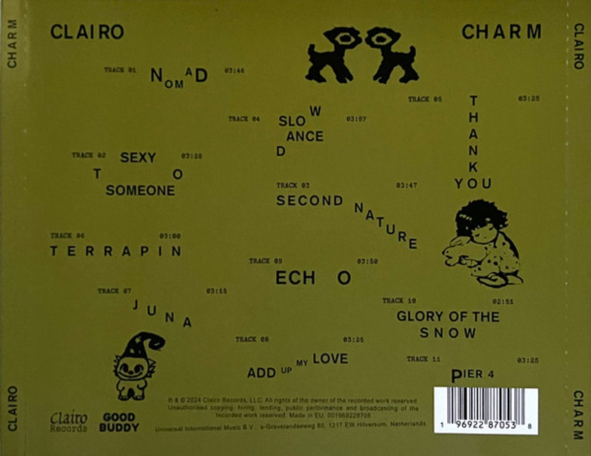 Back Cover: Clairo – Charm (CD) CD | Relix