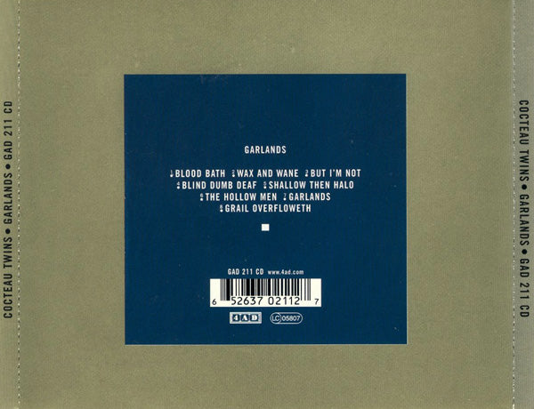 Back Cover: Cocteau Twins – Garlands CD | Relix