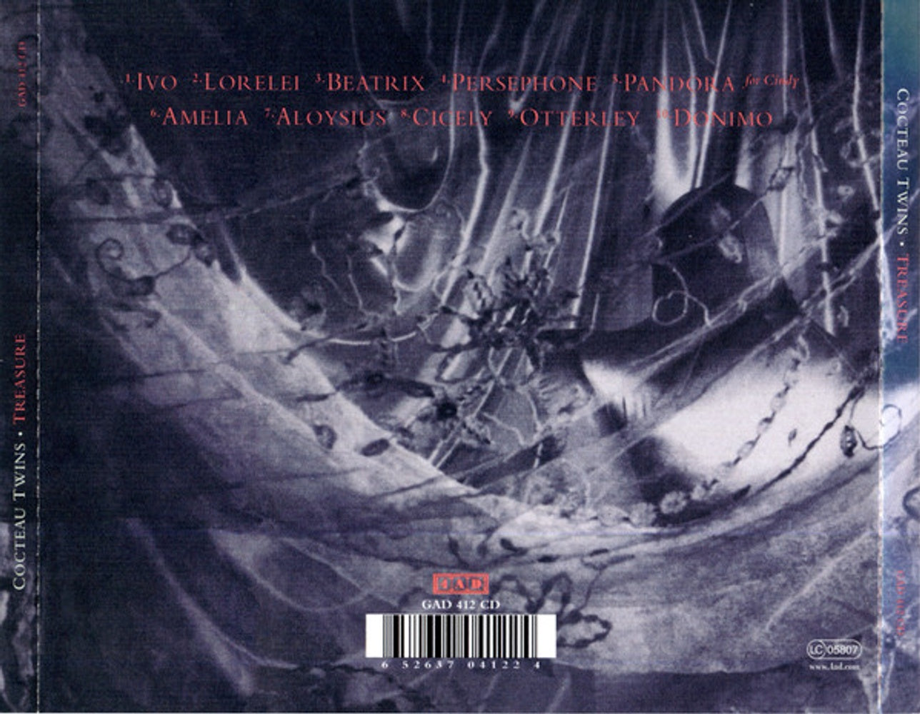 Back Cover: Cocteau Twins – Treasure CD | Relix