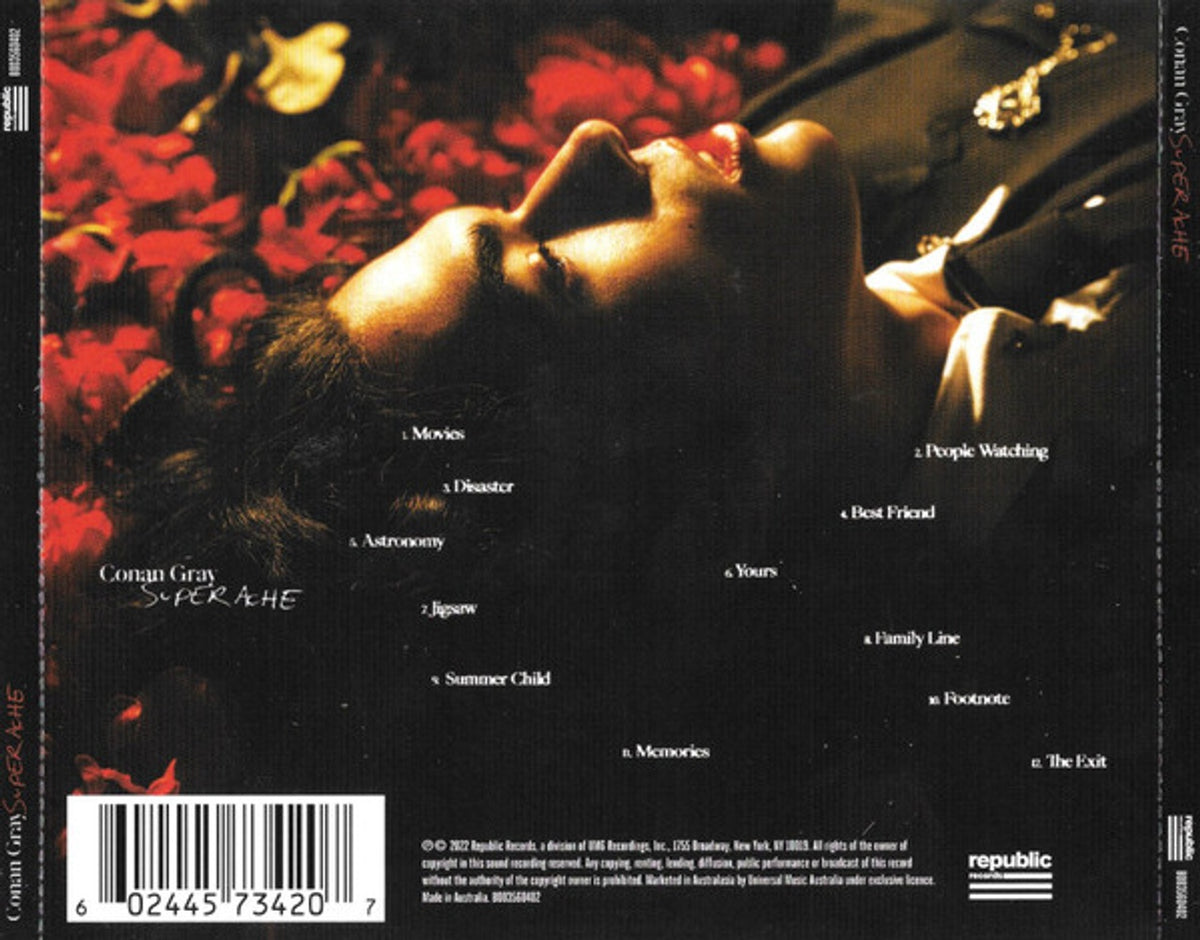Back Cover: Conan Gray – SUPERACHE (CD) CD | Relix