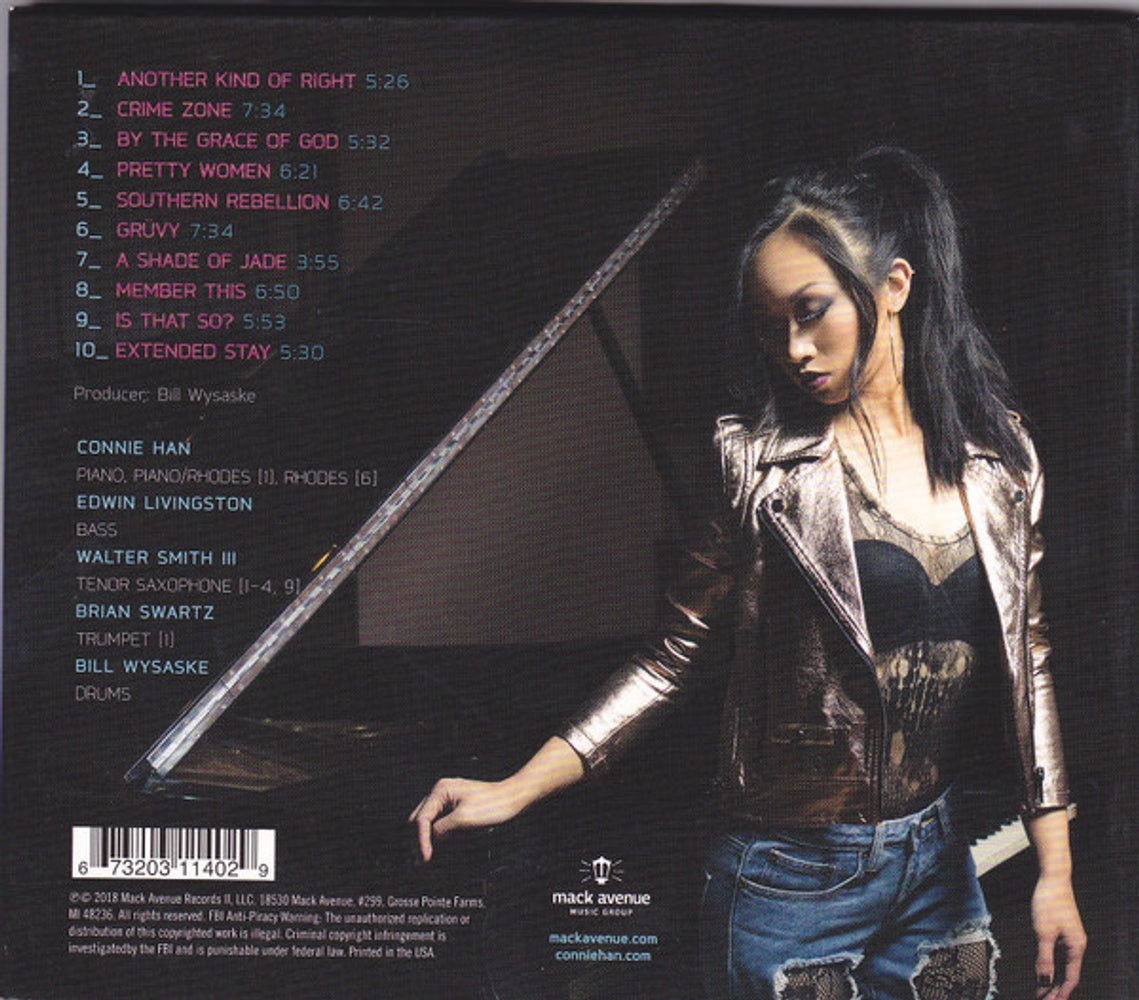Back Cover: Connie Han – Crime Zone CD | Relix