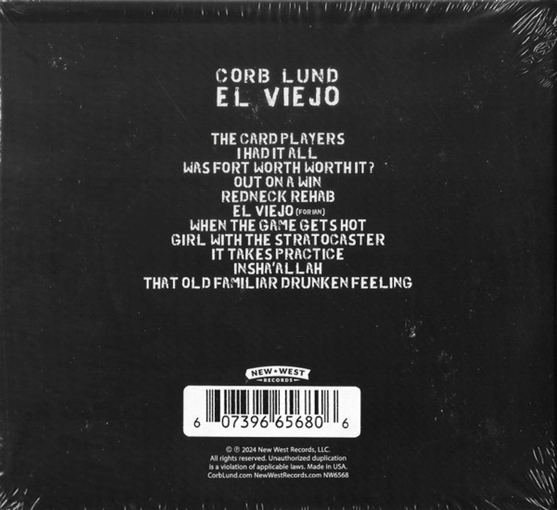 Back Cover: Corb Lund – El Viejo CD | Relix
