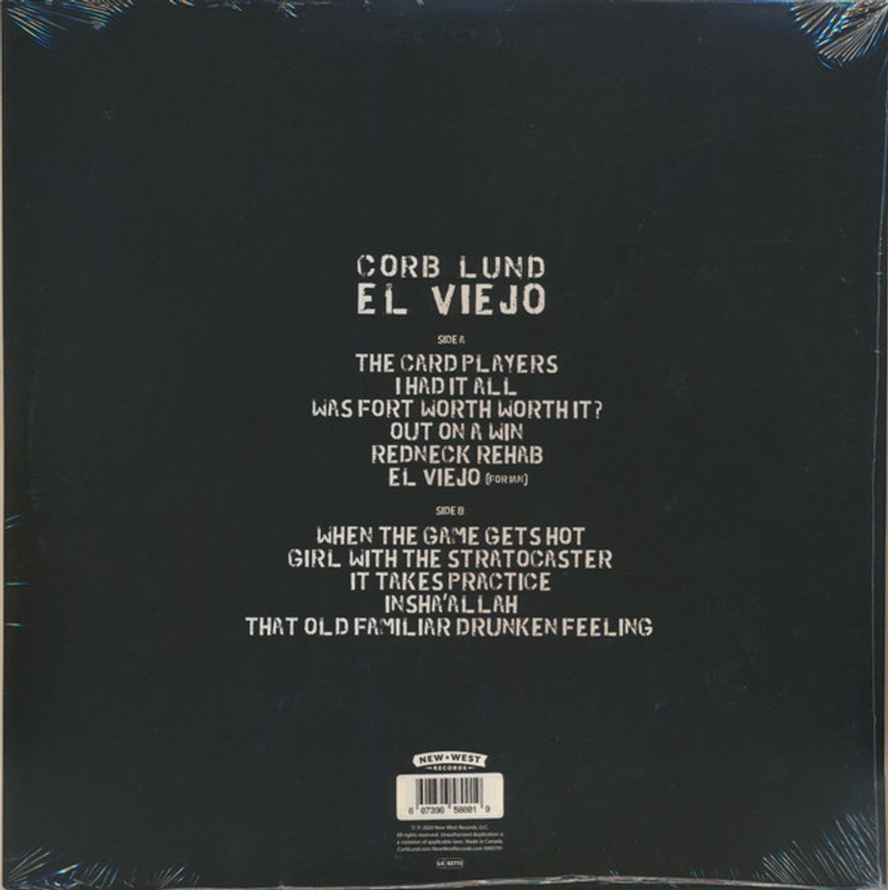 Back Cover: Corb Lund – El Viejo Vinyl LP | Relix