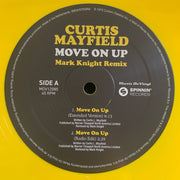 Back Cover: Curtis Mayfield – Move On Up (Colored, Limited Edition, Ylw 12" Vinyl) Vinyl LP | Relix