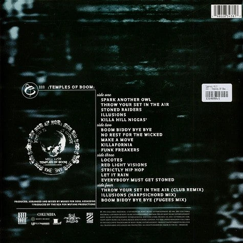 Back Cover: Cypress Hill – Iii (Temples Of Boom LP Vinyl) Vinyl LP | Relix