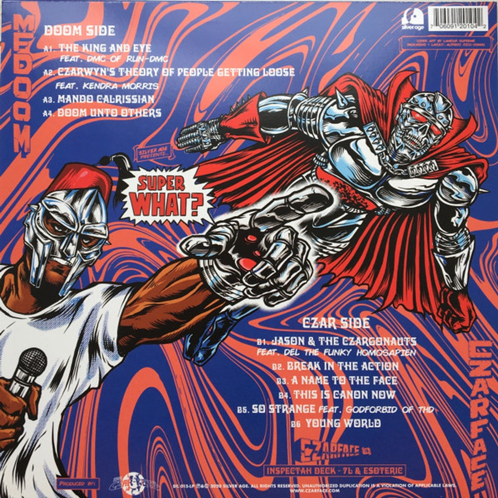 Back Cover: CZARFACE & MF DOOM – Super What (LP Vinyl) Vinyl LP | Relix
