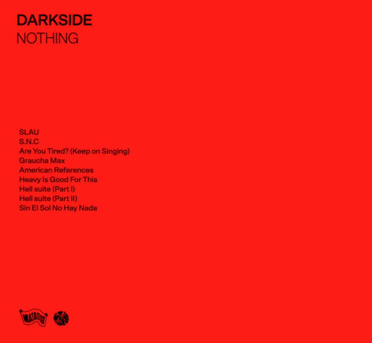 Back Cover: Darkside – Nothing Vinyl LP | Relix
