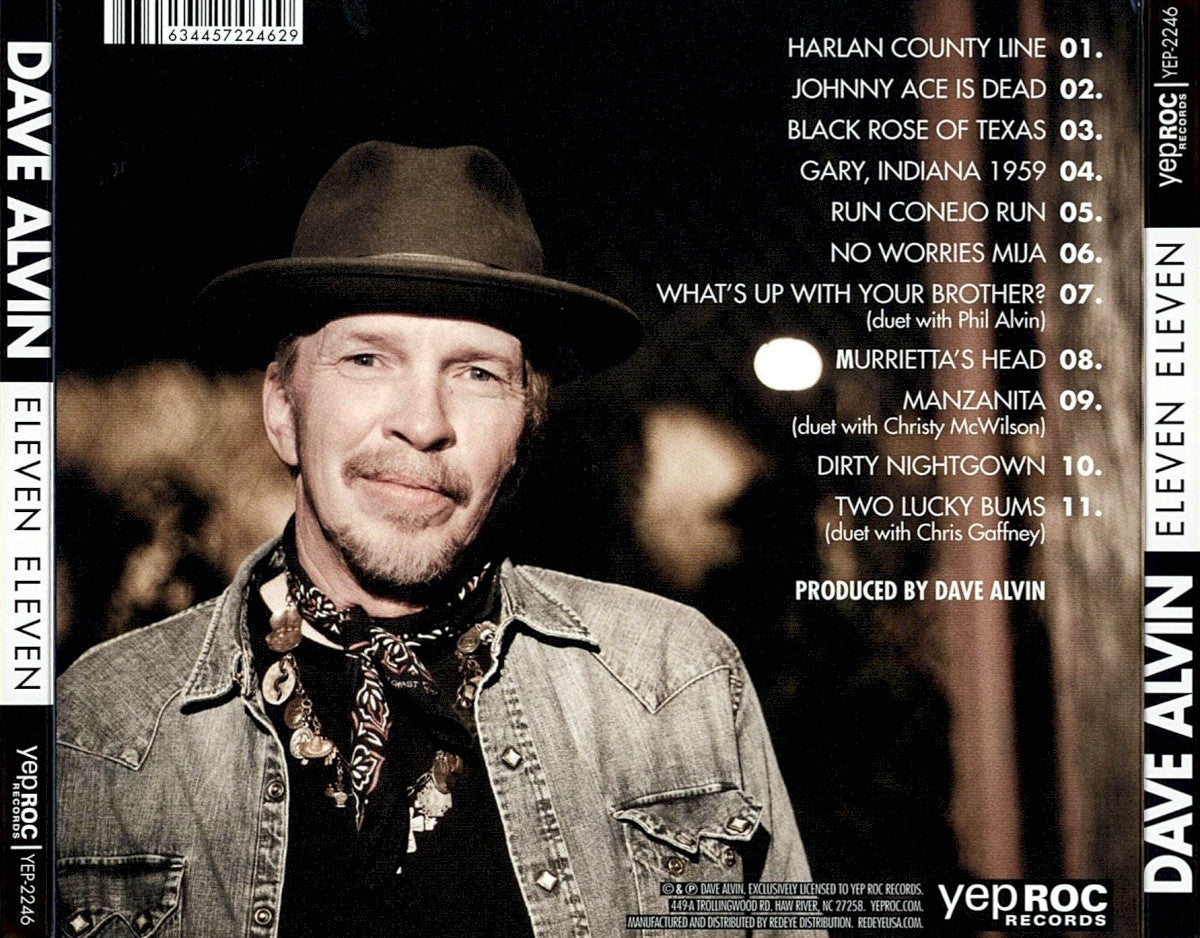 Back Cover: Dave Alvin – Eleven Eleven Vinyl LP | Relix
