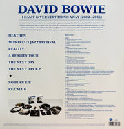 Back Cover: David Bowie – Can't Give Everything Away (Box LP Vinyl) Vinyl LP | Relix
