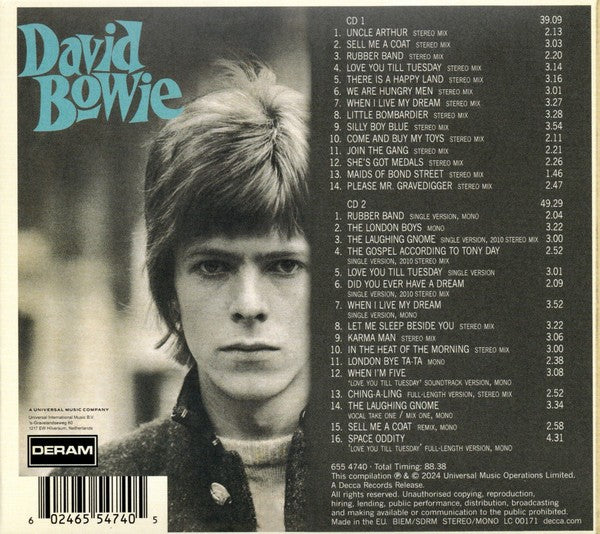 Back Cover: David Bowie – David Bowie (Deluxe, Can CD) CD | Relix