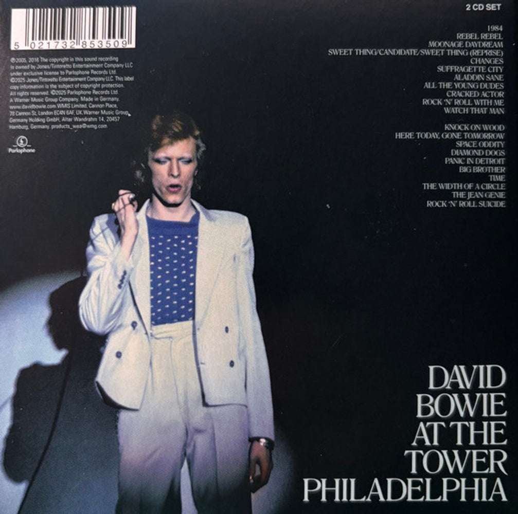 Back Cover: David Bowie – David Live (Remastered, Uk CD) CD | Relix