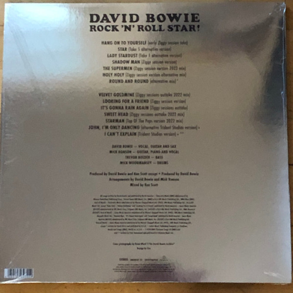 Back Cover: David Bowie – Rock N Roll Star Vinyl LP | Relix