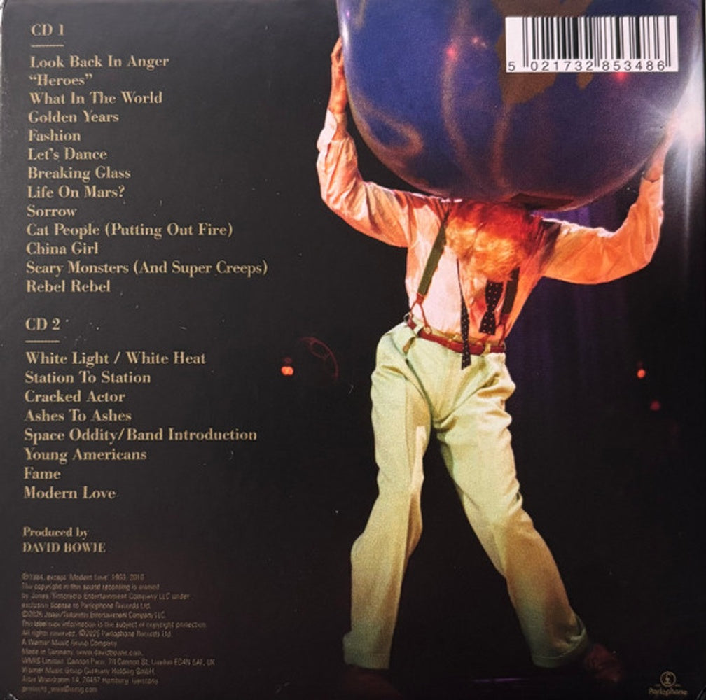 Back Cover: David Bowie – Serious Moonlight (Live 83, Remastered, Uk CD) CD | Relix
