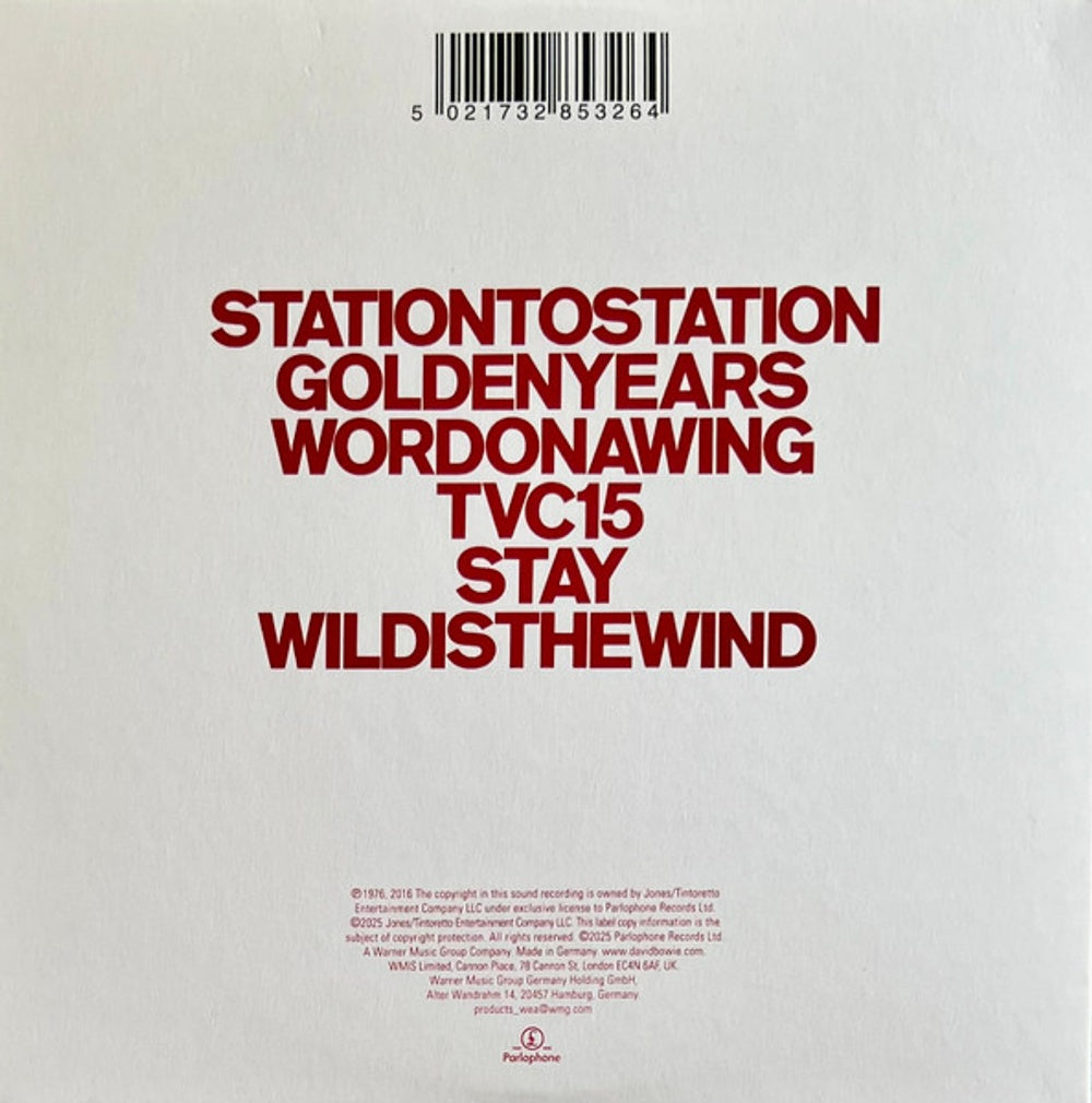 Back Cover: David Bowie – Station To Station (Remastered, Uk CD) CD | Relix