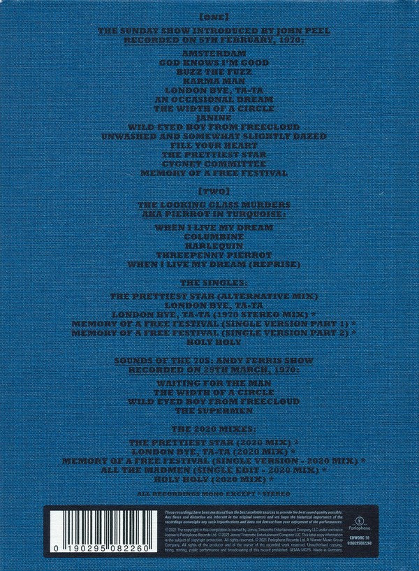 Back Cover: David Bowie – The Width Of A Circle (2-CD) CD | Relix