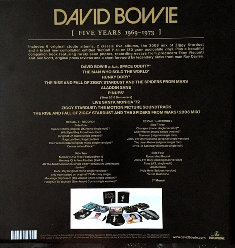 Back Cover: David Bowie – Ziggy Stardust And The Spiders From Mars (The Motion Picture Soundtrack LP Vinyl) Vinyl LP | Relix