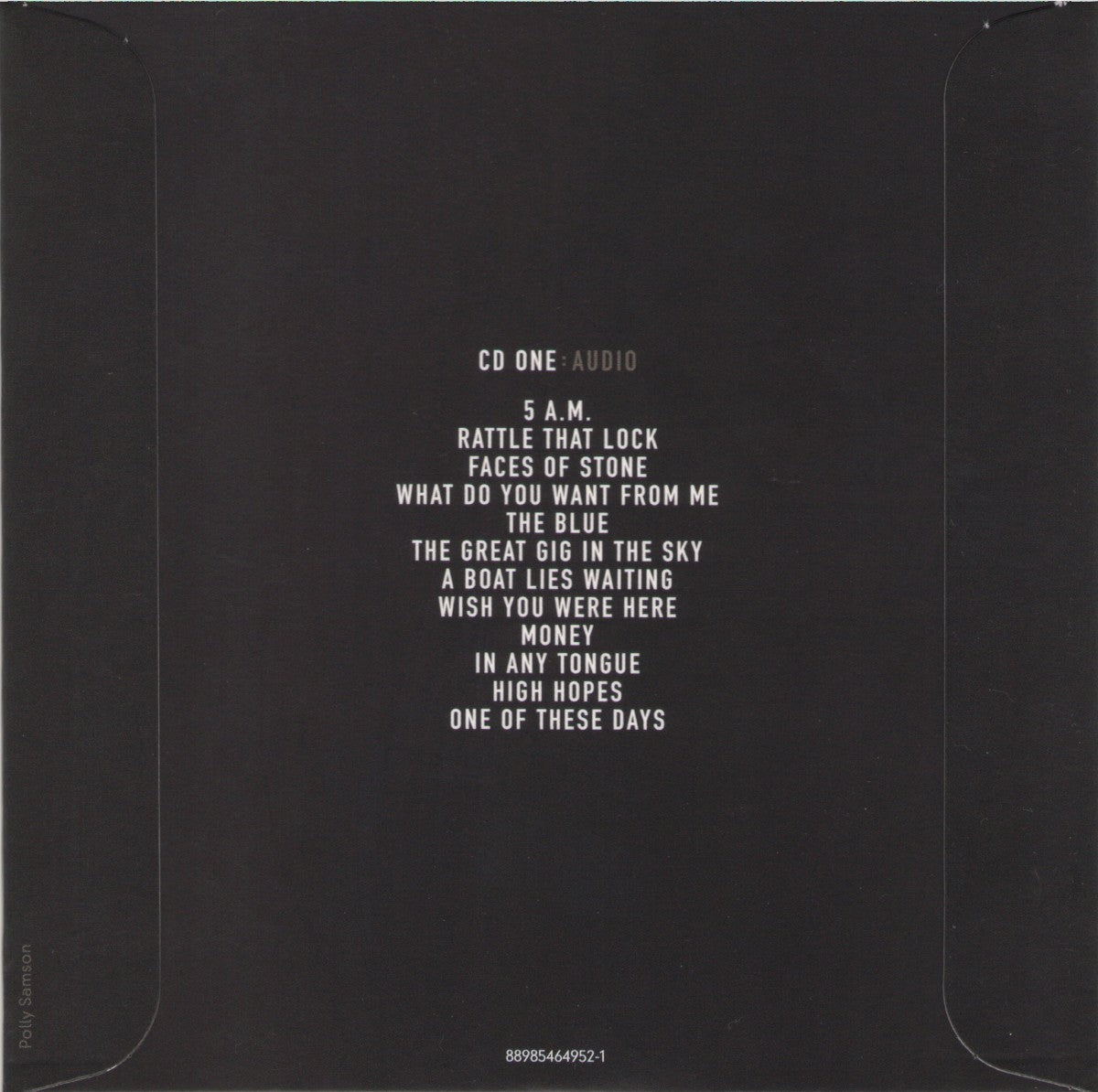 Back Cover: David Gilmour – Live At Pompeii CD | Relix
