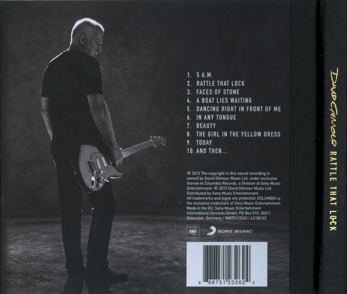 Back Cover: David Gilmour – Rattle That Lock CD | Relix