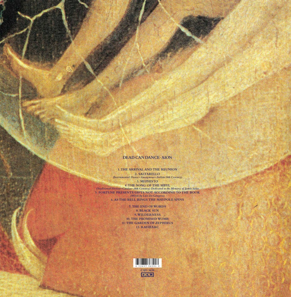 Back Cover: Dead Can Dance – Aion Vinyl LP | Relix
