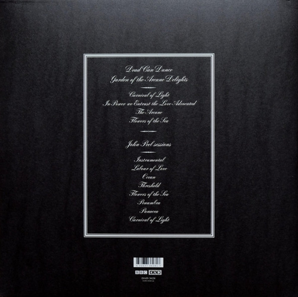 Back Cover: Dead Can Dance – Garden of the Arcane Delights + Peel Sessions EP Vinyl LP | Relix