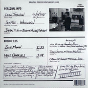 Back Cover: Dean Johnson – Blue Moon b/w Lake Charles Saddle Creek (7" Vinyl) Vinyl LP | Relix