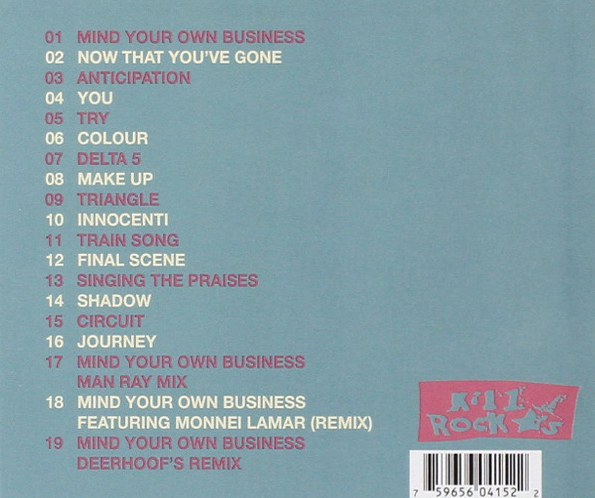 Back Cover: Delta 5 – Singles and Sessions 1979-81 CD | Relix