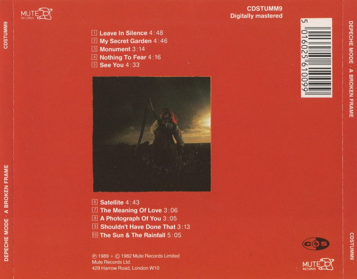 Back Cover: Depeche Mode – Broken Frame CD | Relix
