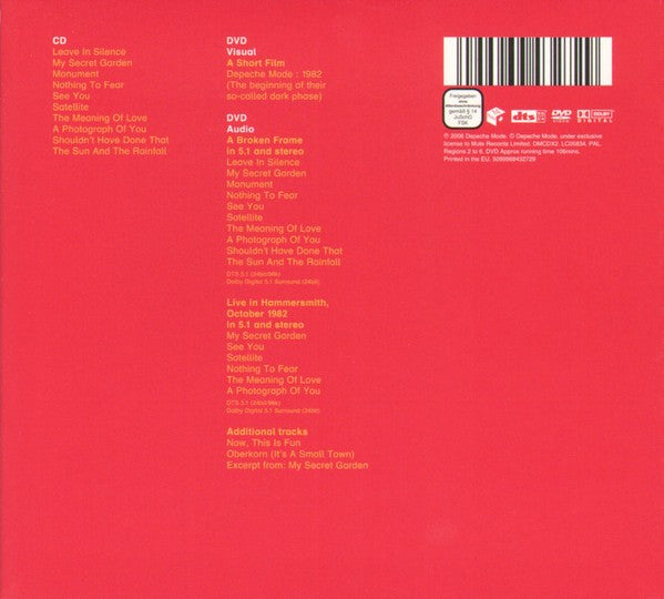 Back Cover: Depeche Mode – Broken Frame Vinyl LP | Relix