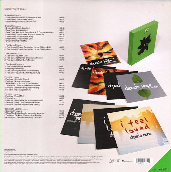 Back Cover: Depeche Mode – Exciter (The 12" Singles LP Vinyl) Vinyl LP | Relix