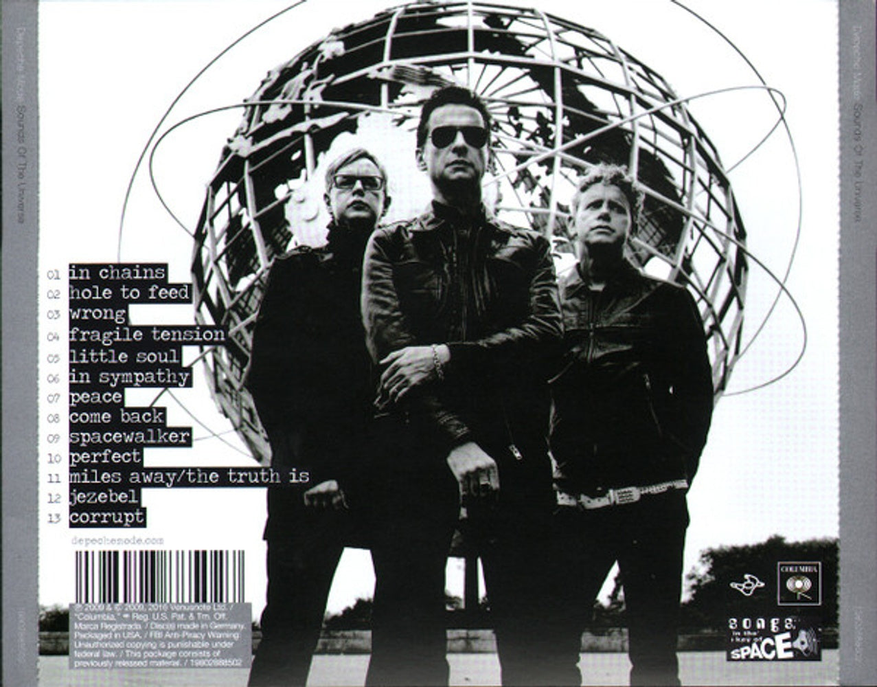 Back Cover: Depeche Mode – Sounds Of The Universe CD | Relix
