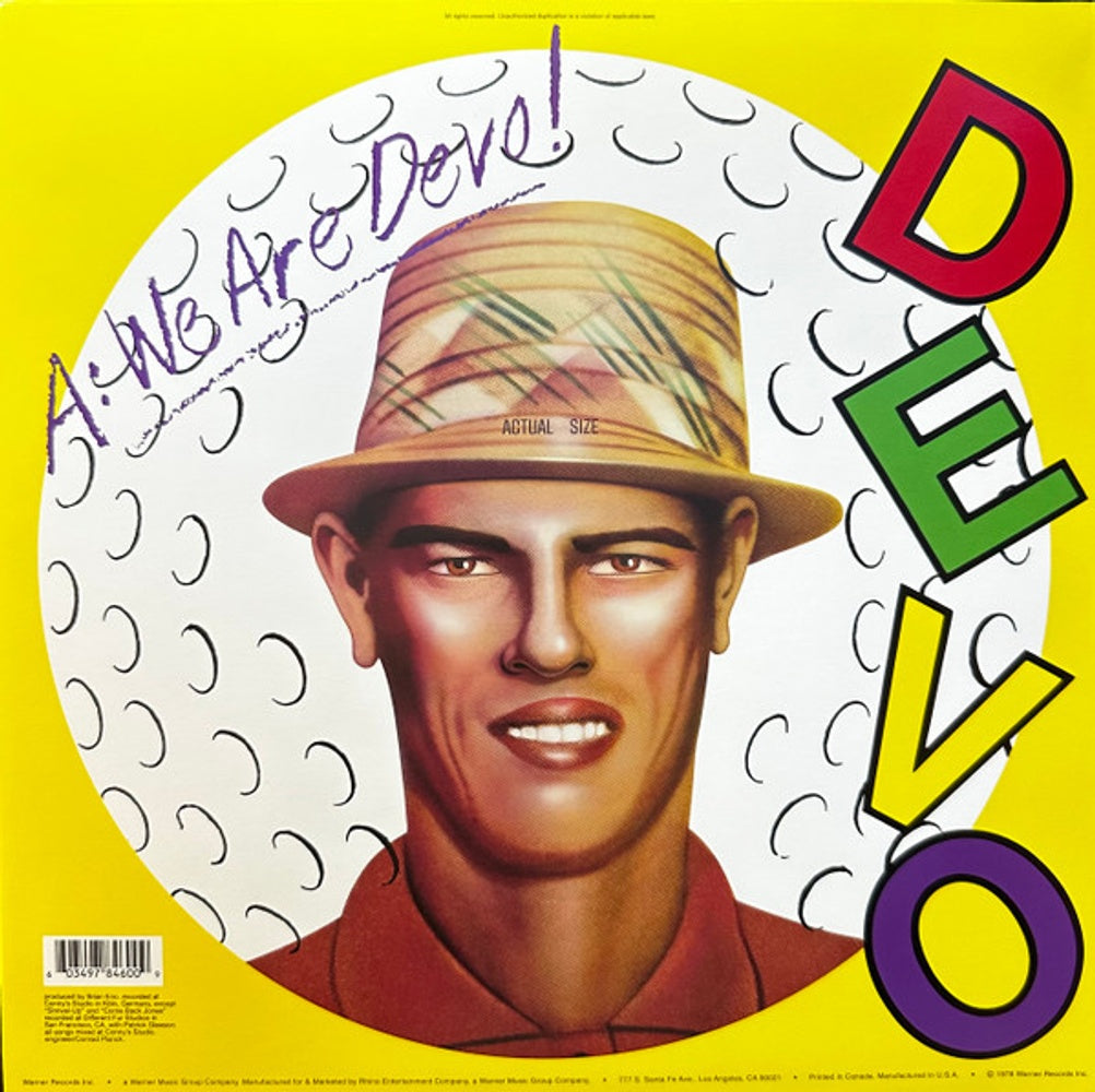 Back Cover: Devo – Q: Are We Not Men? A: We Are Devo! (Rocktober LP Vinyl) Vinyl LP | Relix