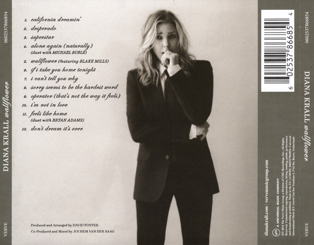 Back Cover: Diana Krall – Wallflower CD | Relix