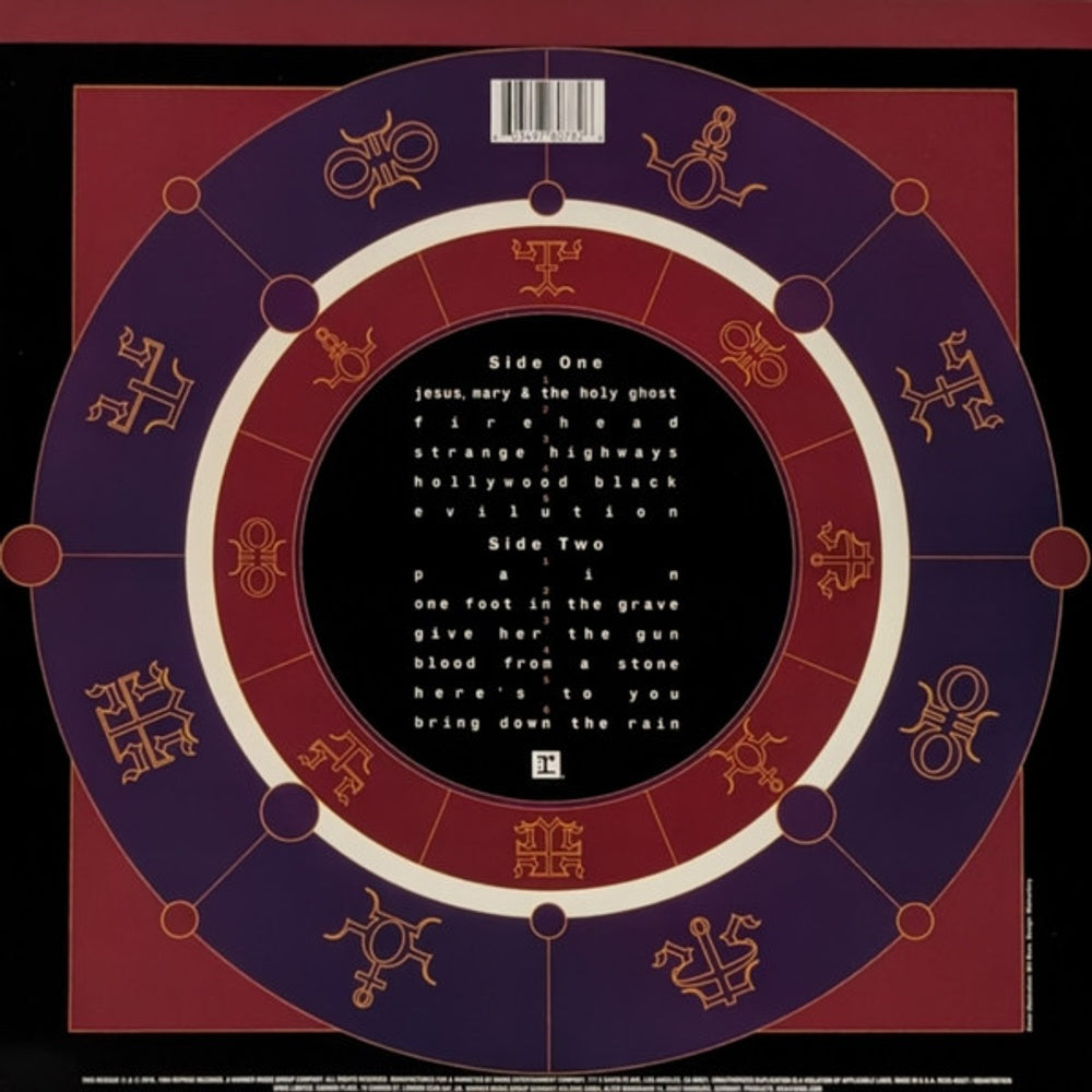 Back Cover: Dio – Strange Highways (Green LP Vinyl) Vinyl LP | Relix