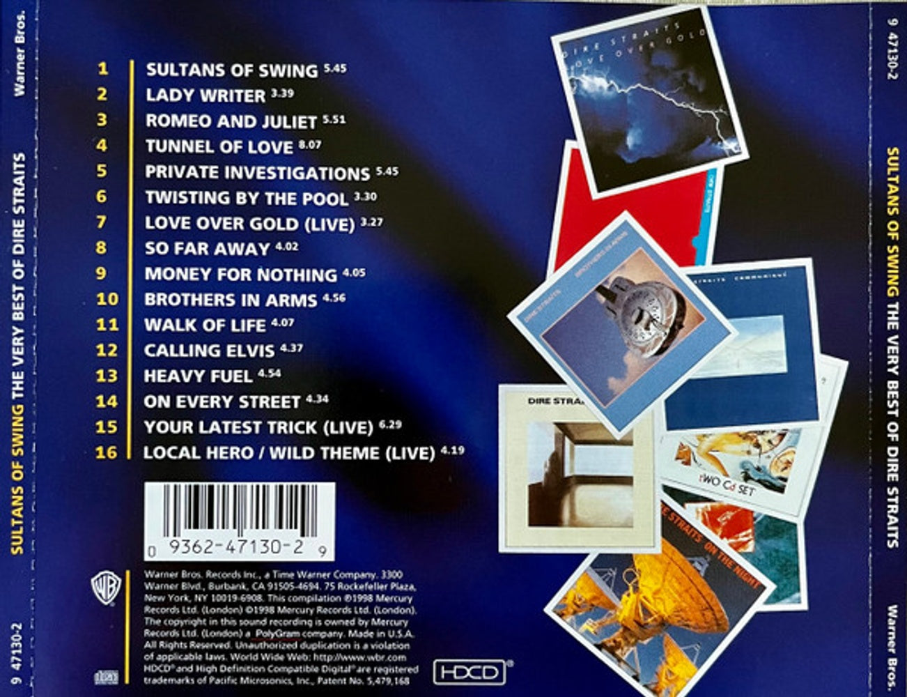 Back Cover: Dire Straits – Sultans of Swing - Very Best of CD | Relix