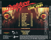 Back Cover: Dokken – From Conception: Live 1981 CD | Relix