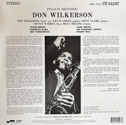 Back Cover: Don Wilkerson – Preach Brother! (Blue Note Classic Vinyl Series)[LP] Vinyl LP | Relix