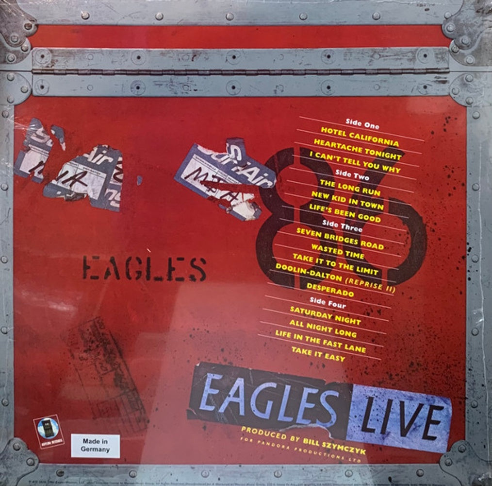 Back Cover: Eagles – Eagles Live (180 Gram LP Vinyl) Vinyl LP | Relix