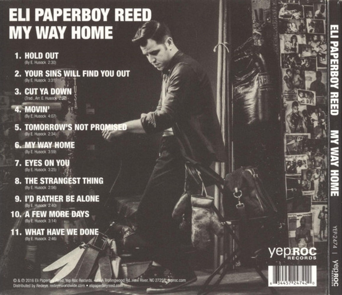 Back Cover: Eli 'Paperboy' Reed – My Way Home CD | Relix