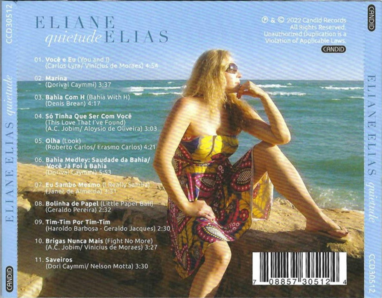 Back Cover: Eliane Elias – Quietudes CD | Relix