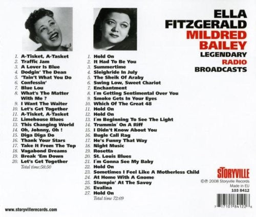 Back Cover: Ella Fitzgerald – Legendary Radio Broadcasts (2-CD) CD | Relix
