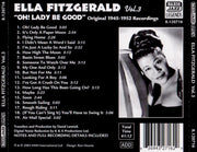 Back Cover: Ella Fitzgerald – Volume 3 CD | Relix