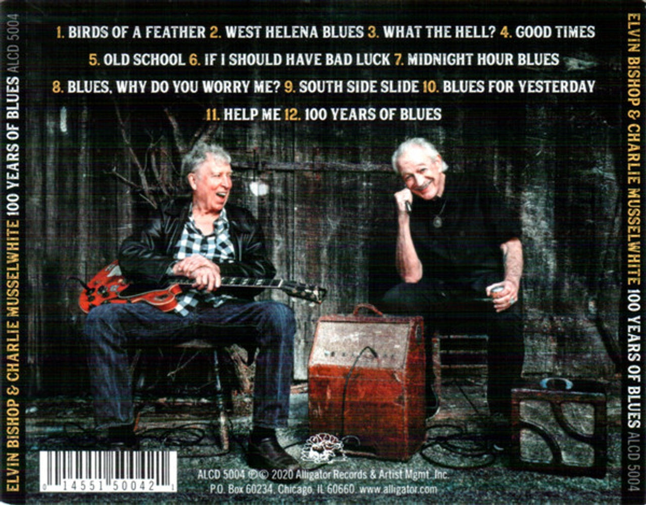 Back Cover: Elvin Bishop – 100 Years Of Blues CD | Relix