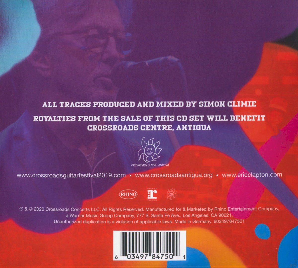 Back Cover: Eric Clapton – Eric Clapton's Crossroads Guitar Festival 2019 CD | Relix