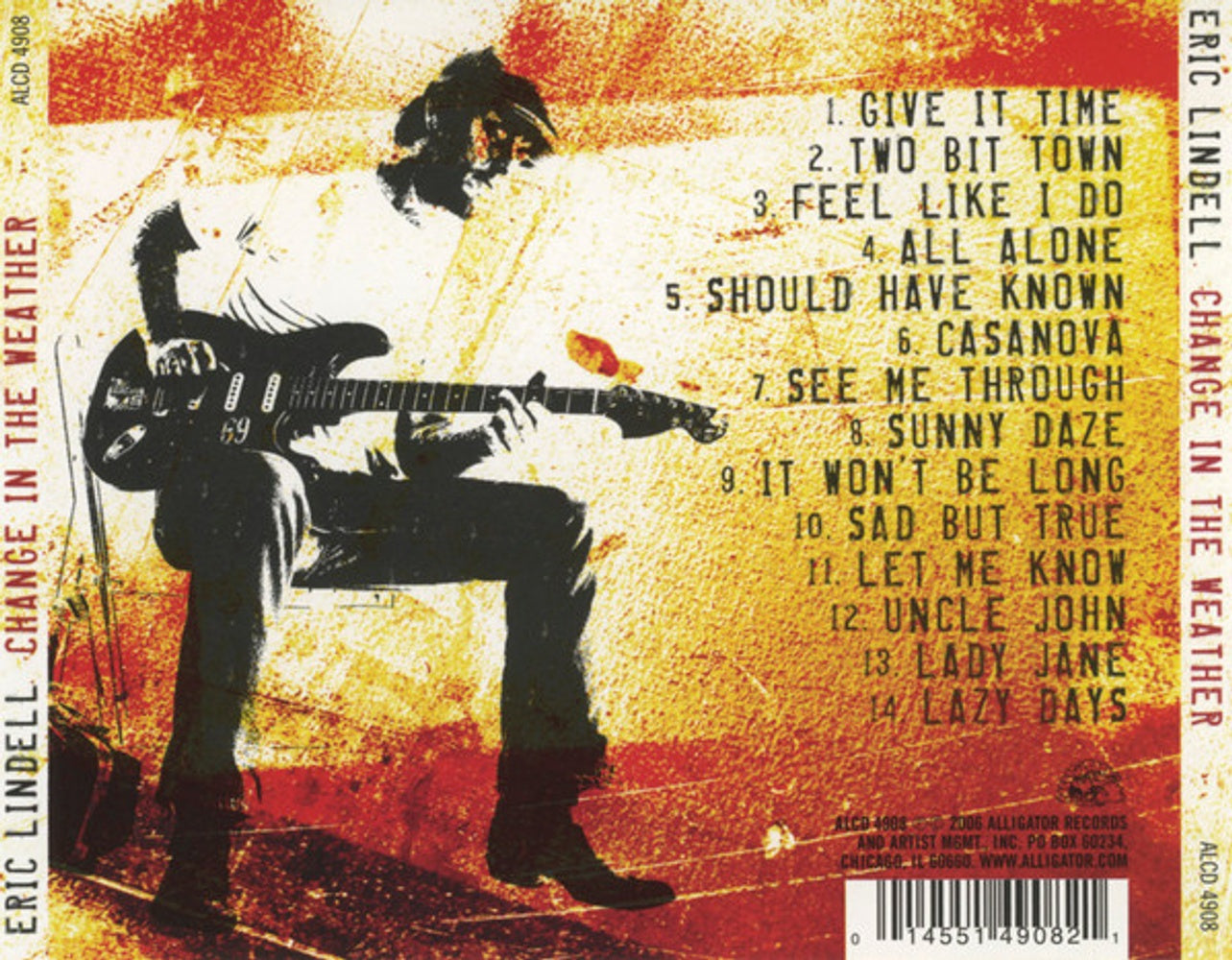 Back Cover: Eric Lindell – Change in the Weather CD | Relix