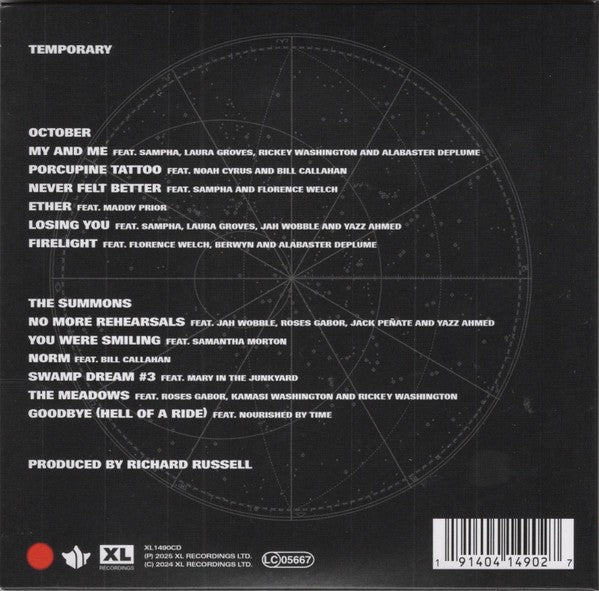 Back Cover: Everything Is Recorded – Temporary CD | Relix