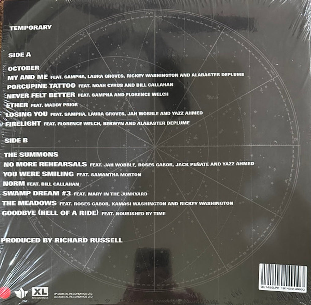 Back Cover: Everything Is Recorded – Temporary (Red LP Vinyl) Vinyl LP | Relix