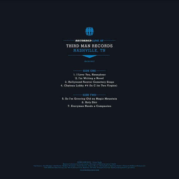 Back Cover: Father John Misty – Live At Third Man Records Vinyl LP | Relix