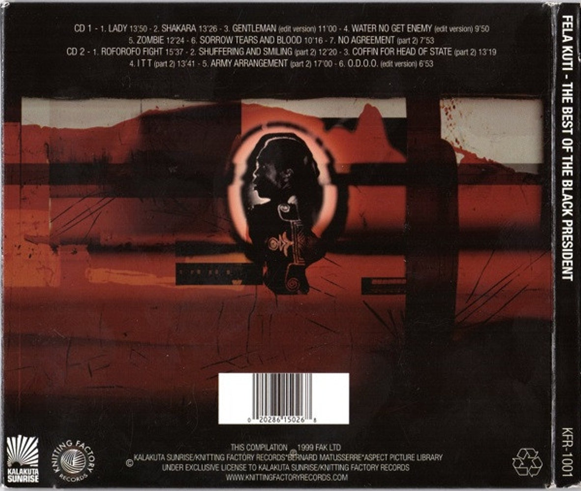 Back Cover: Fela Kuti – The Best Of The Black President (2-CD) CD | Relix