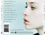 Back Cover: Fiona Apple – Tidal (CD) CD | Relix